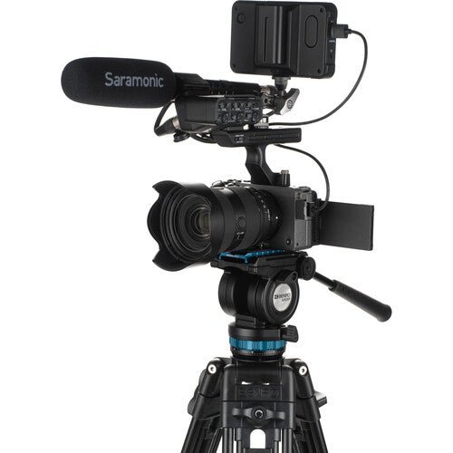 Benro KH25PC Professional Video Tripod with Fluid Head - Lightweight Aluminum Tripod for DSLR Cameras, Perfect for Vlogging, Travel & Outdoor Shooting