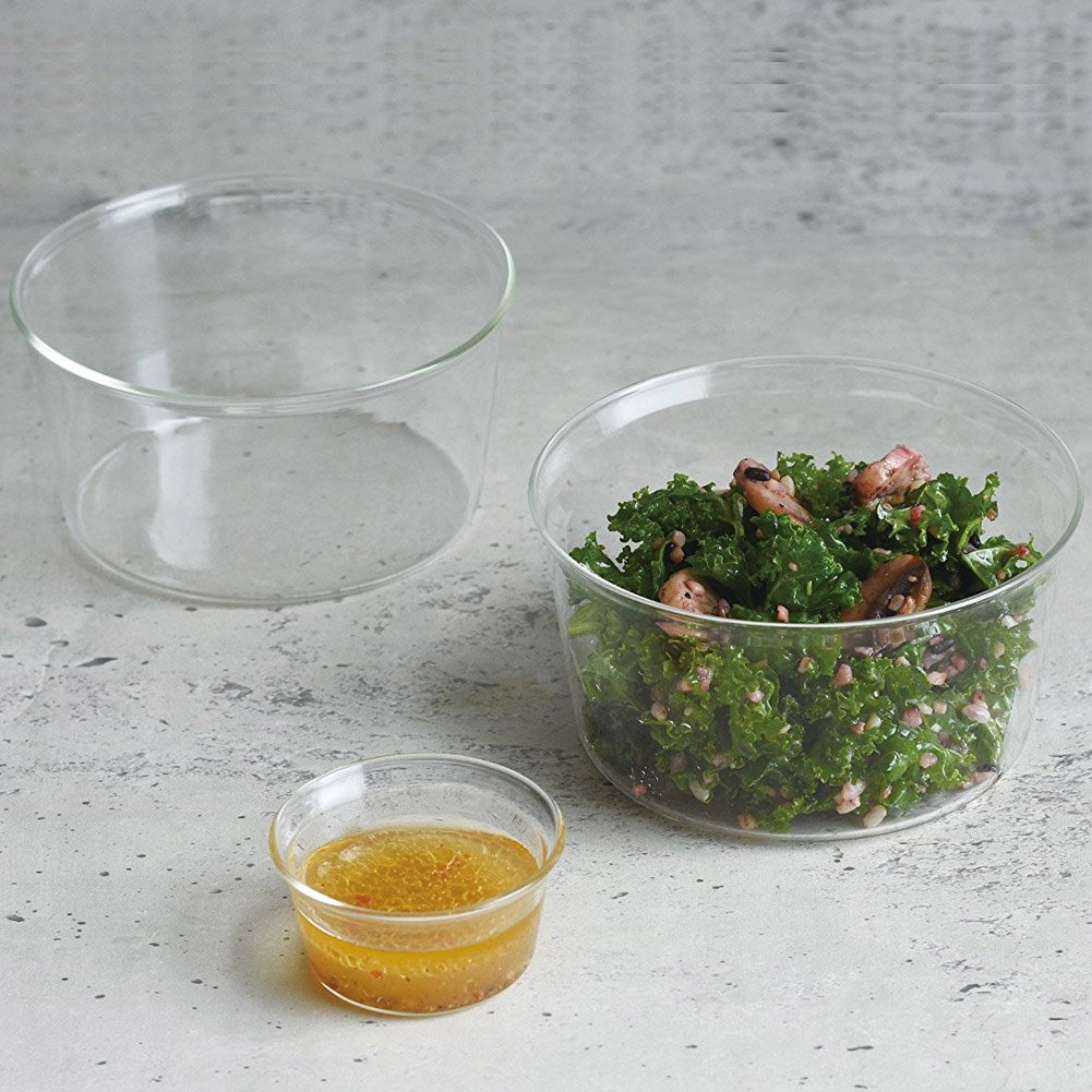 KINTO CAST Bowl 4.7 Inches (120mm) - Heat Resistant Glass Bowl for Microwave & Dishwasher - Perfect for Soups, Salads, Cereals & Food Storage - Durable Kitchen & Dining Tableware
