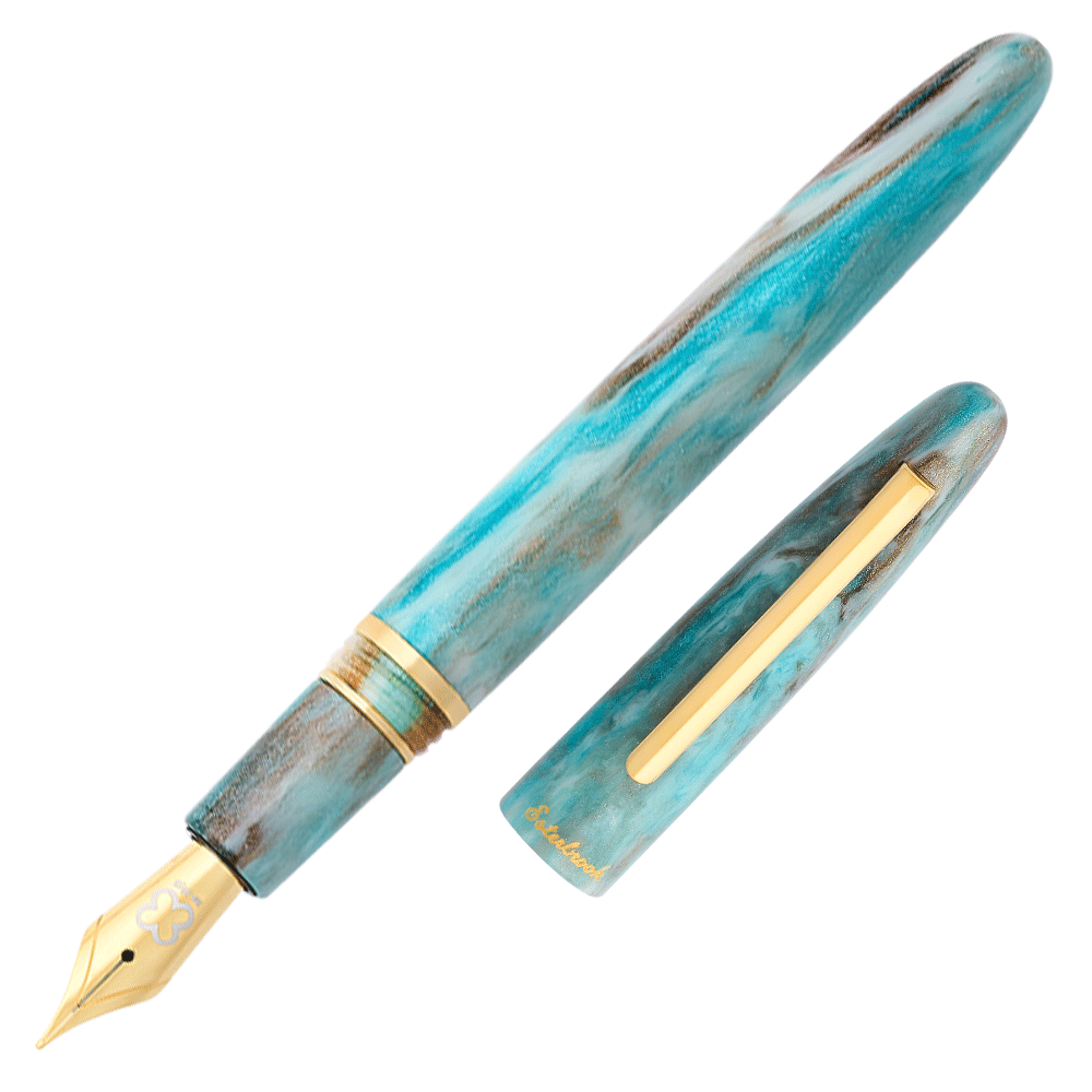 Esterbrook Estie Fountain Pen - Premium Avalanche Blue Fine Nib - Luxury Writing Instrument for Calligraphy, Journaling & Office Use