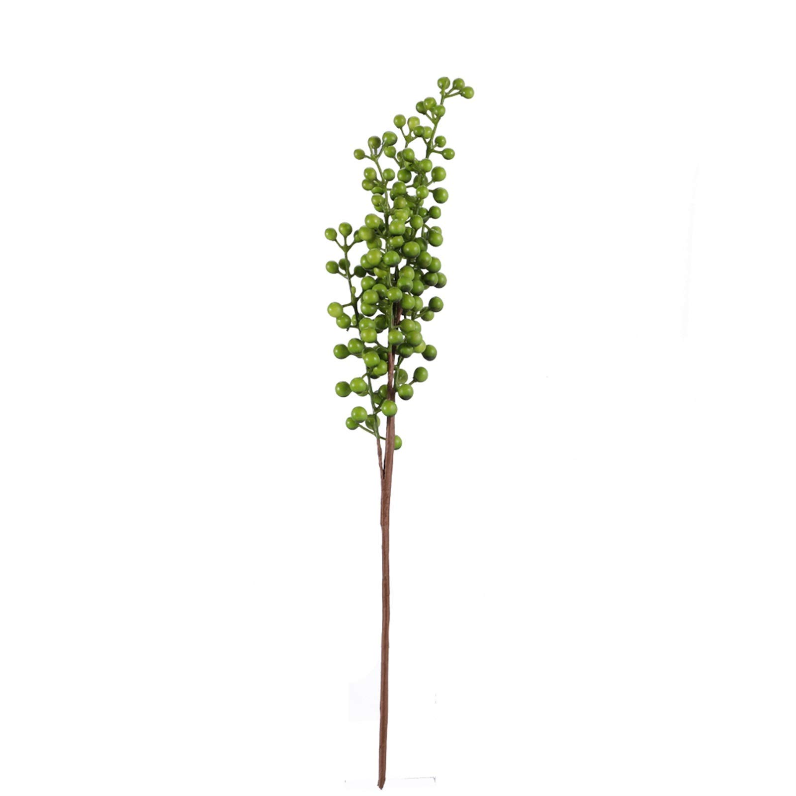 5-Branch Artificial Christmas Berry & Pine Cone Decor - Green Fake Flowers for DIY Holiday Home Party Decorations | Perfect for Christmas Tree, Wreaths, and Festive Centerpieces