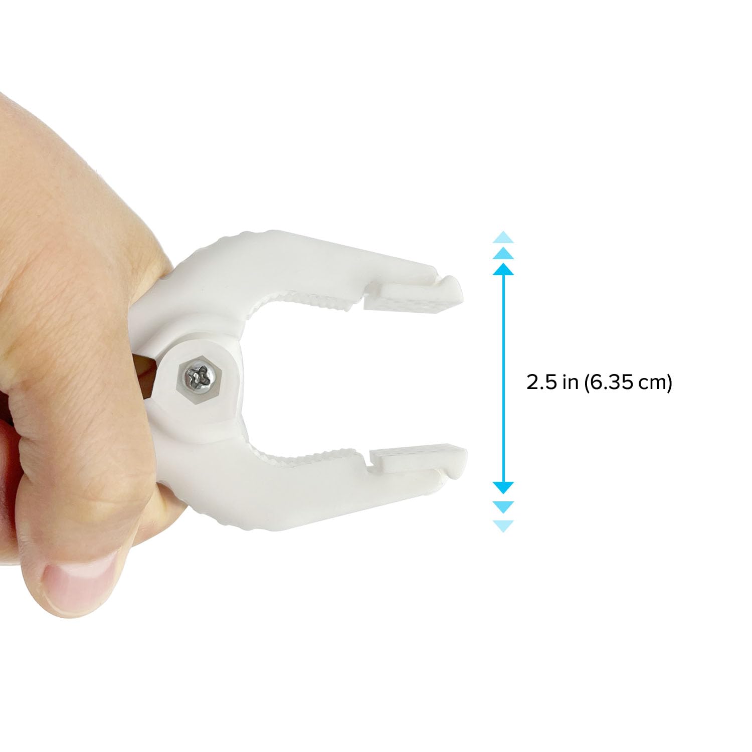 LimoStudio (6 Pack) 4.5 Inch White Spring Clamps for Studio Photography, Canvas Painting, Muslin Backdrops, Paper Crafts & Woodworking - Heavy Duty Clamping Clips with Flexible Teeth & Comfortable Grip (AGG3355) - Perfect for DIY Projects, Art Studios & Home Workshops