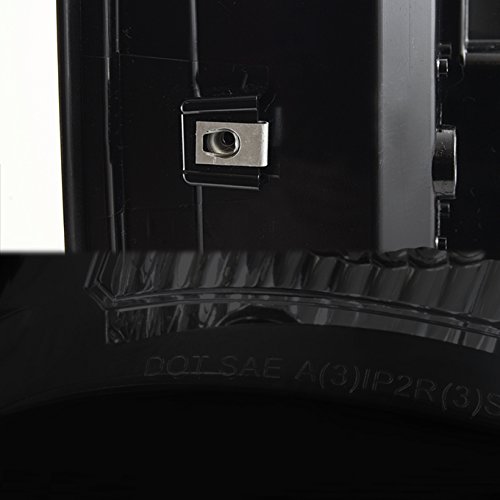 AKKON Black Smoked L-Shape LED Tail Lights Brake Lamp Assembly Pair for 16-18 GMC Sierra 1500 - Upgrade Your Truck's Style & Safety (Perfect for Night Driving & Off-Road Adventures)