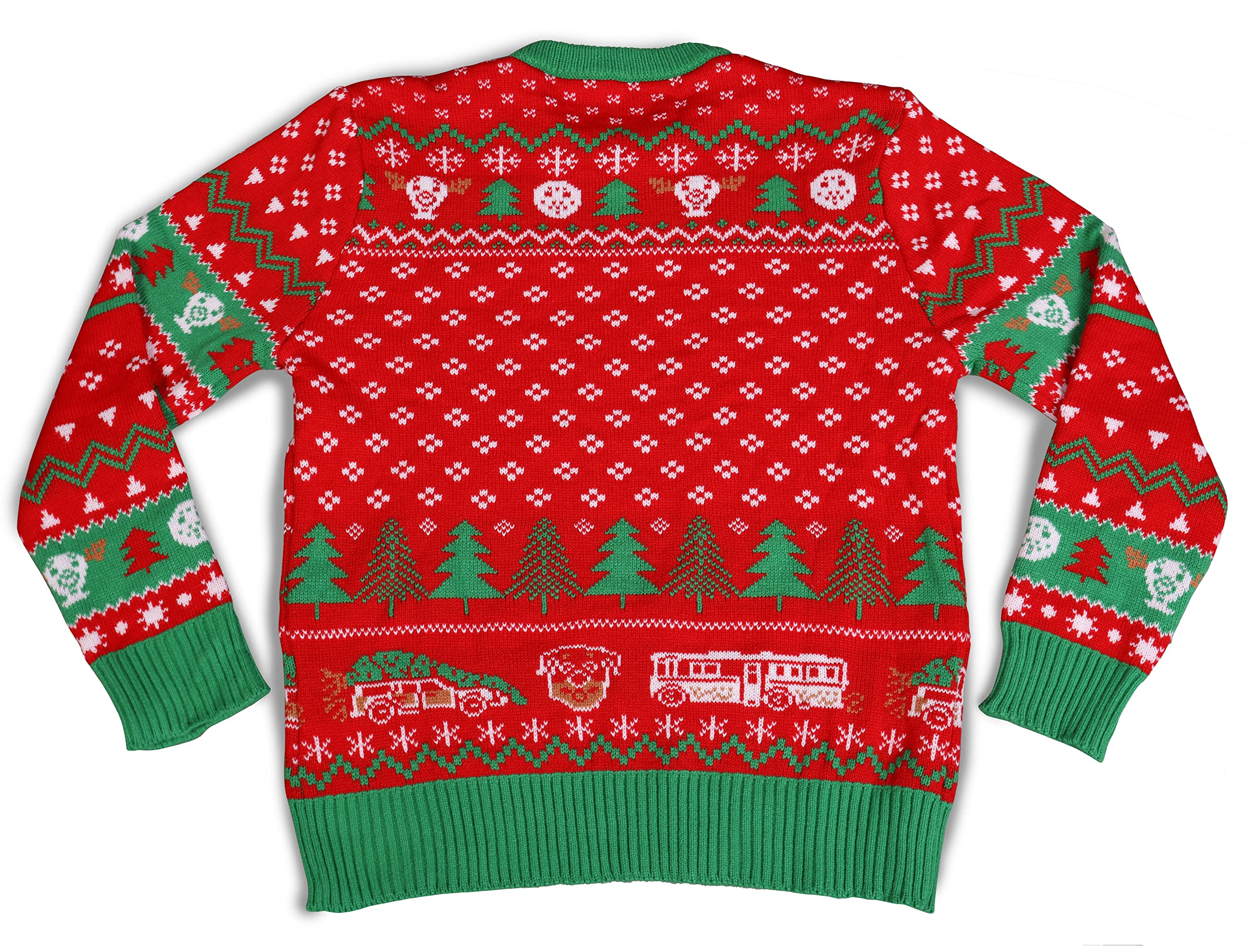 Todd Red Ugly Christmas Sweater - Funny Christmas Vacation Movie Quote Sweatshirt for Holiday Parties & Festive Gatherings