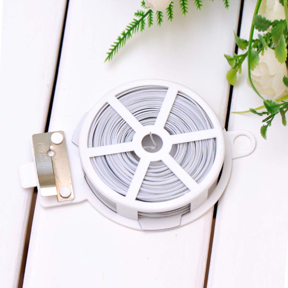 Cabilock 3-Pack Garden Plant Ties - Flexible White & Black Plant Support Wire, Bonsai Training Tape, Gardening Supplies for Vine Support, Pipeline Repair & Greenery Securing - Perfect for Indoor/Outdoor Plants, Greenhouses & DIY Projects