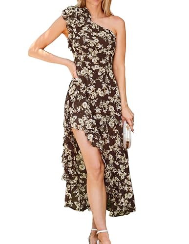 Floral Brown White