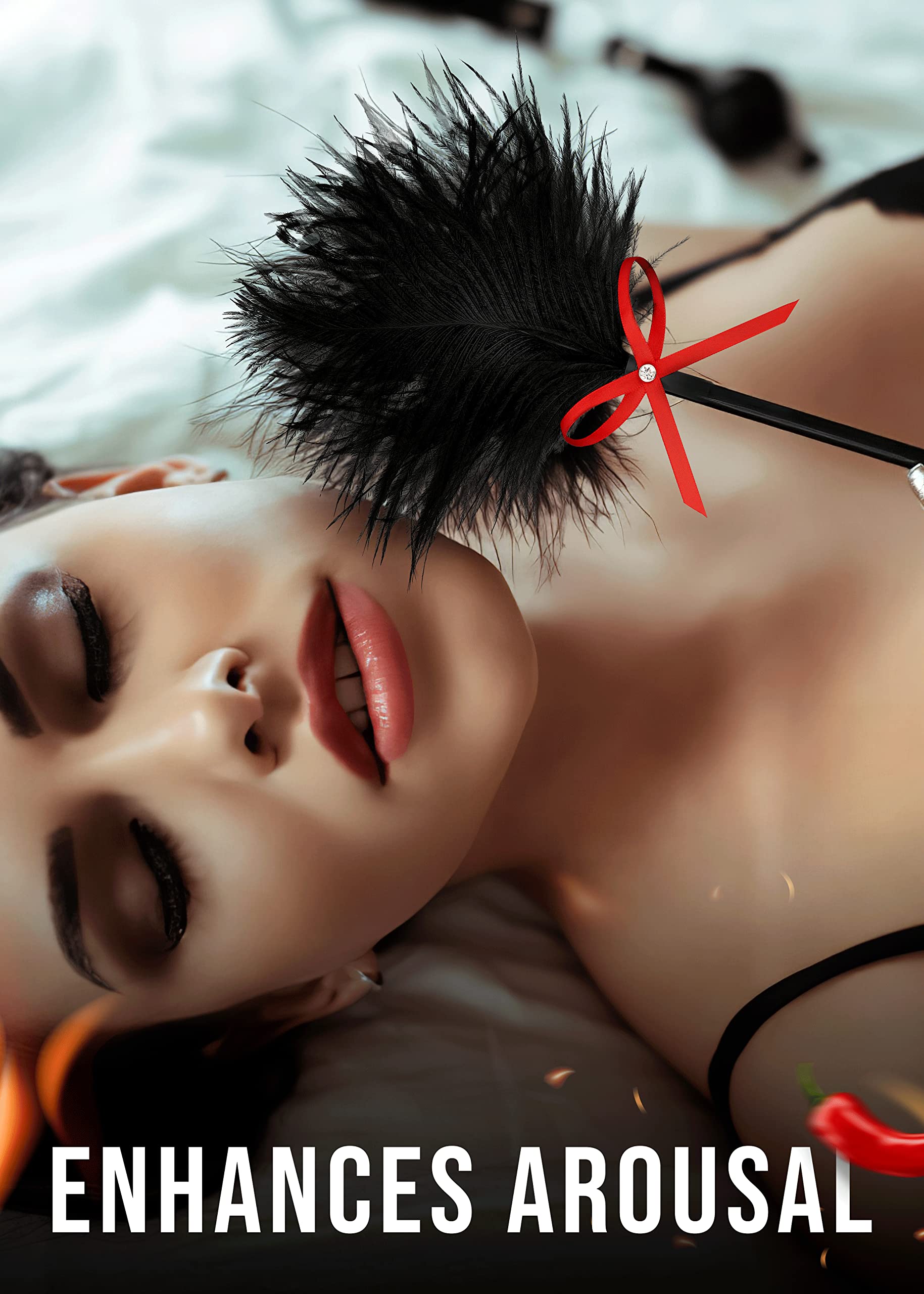 BDSM Feather Whip & Flogger Set for Couples Play