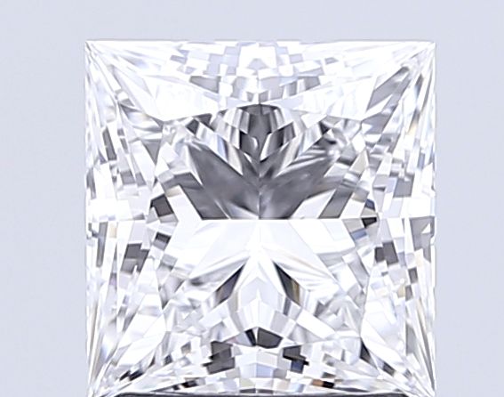 2.06 Carat D Color VVS1 Clarity Princess Cut Lab-Grown Diamond for Engagement Rings & Fine Jewelry