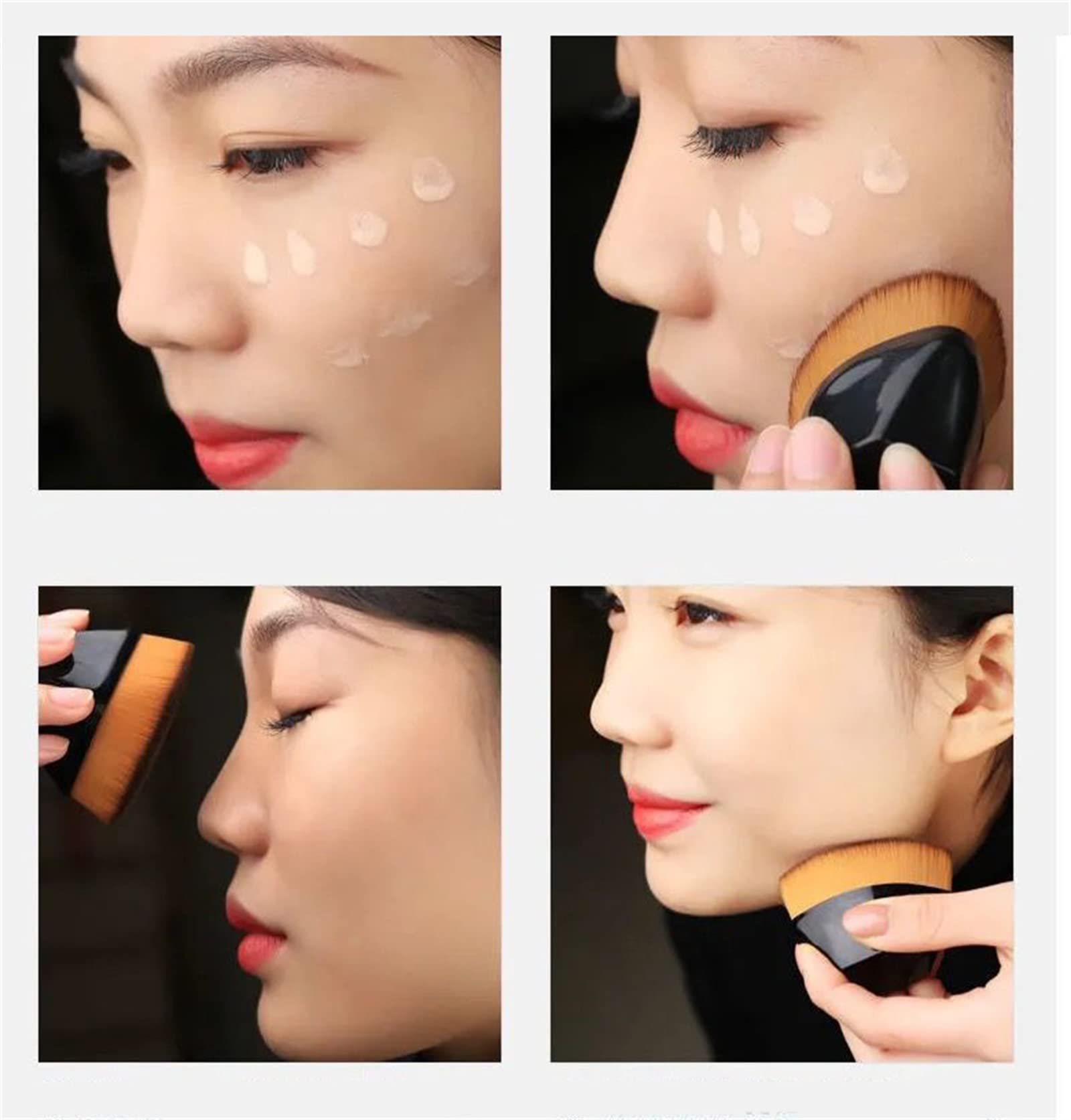 Flat Top Makeup Brush for Foundation - Liquid, Cream & Powder - Perfect for Flawless Blending