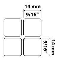 Croatian Slovenian Keyboard Stickers - White on Clear for Laptops & PCs