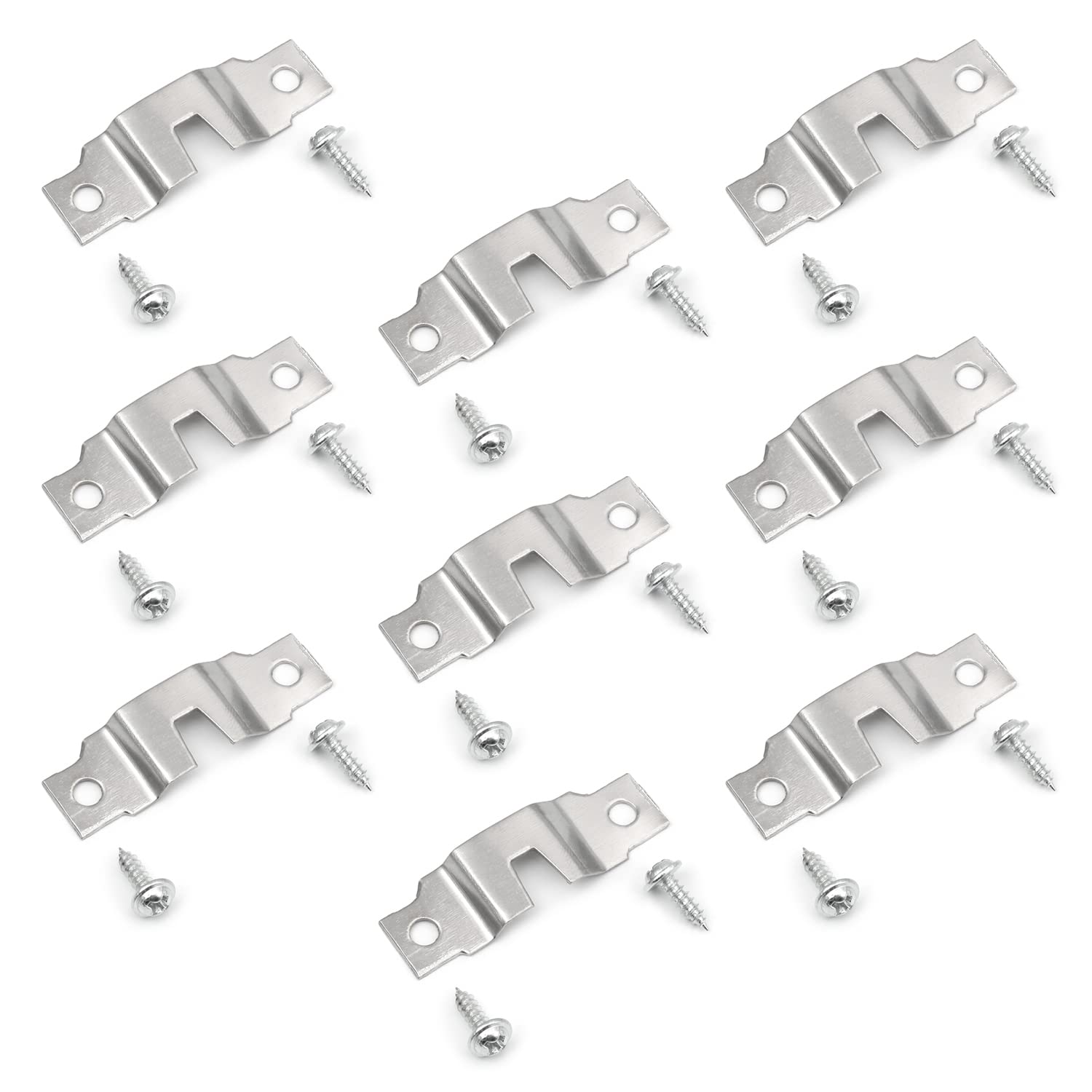 MroMax 20PCS Keyhole Hanging Plates 2.05