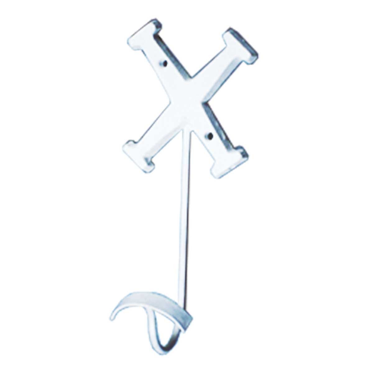 Decorative Wrought Iron Letter Hook in White - Perfect for Mail Organizers, Wall Decor, and Home Renovation Projects | Renovator's Supply