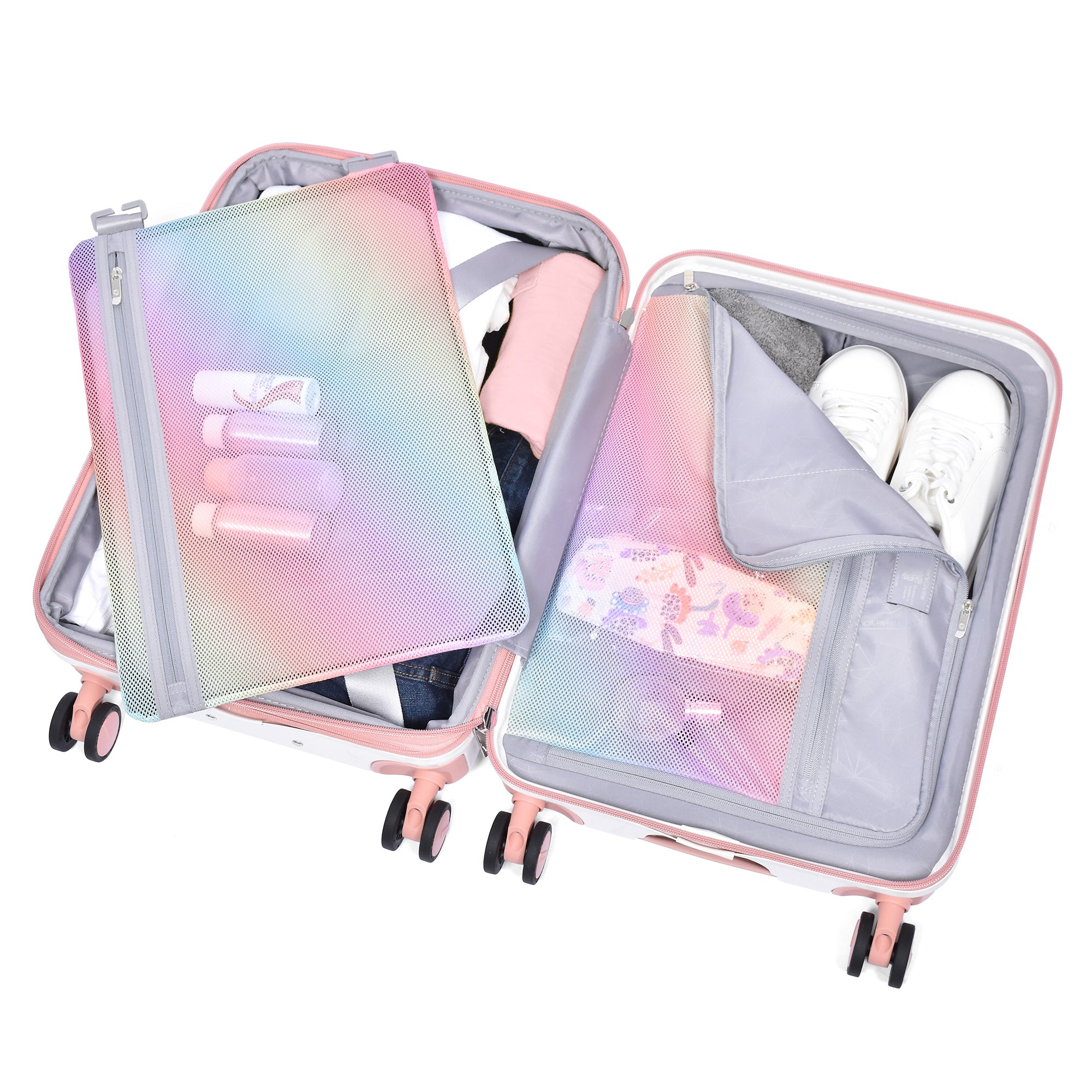 Phenom 3-Piece Spinner Luggage Set - Lightweight Durable Suitcases with 360° Wheels for Travel, Business Trips & Vacations