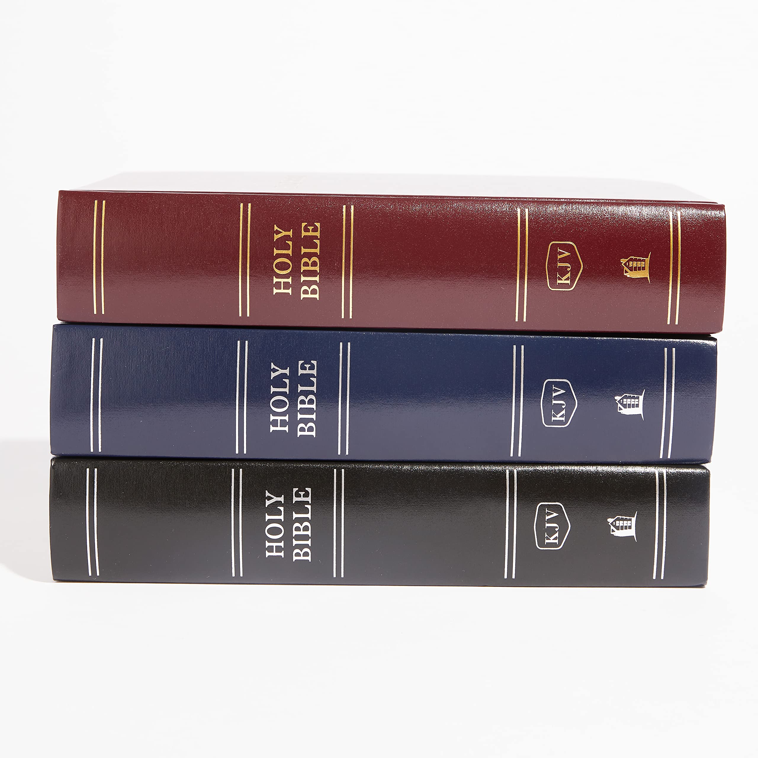 KJV Pew Bible - Large Print Hardcover Black Red Letter Comfort Print Holy Bible King James Version - Perfect for Church Services, Bible Study & Personal Devotion