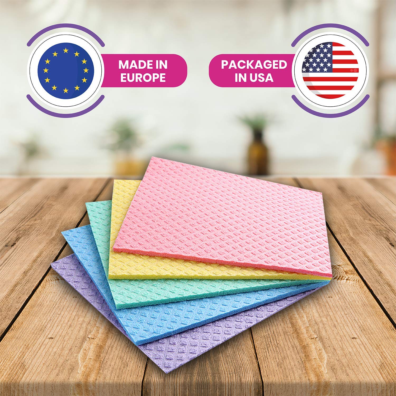 **Eco-Friendly Swedish Dishcloths Set – Super Absorbent Reusable Kitchen Towels & Sponge Cloths for Washing Dishes, Cleaning Countertops & Household Surfaces – Sustainable Cellulose Paper Towel Alternative (12-Pack)**    *Perfect for Daily Kitchen Cleaning, Dish Drying, Spill Absorption, and Eco-Conscious Homes*