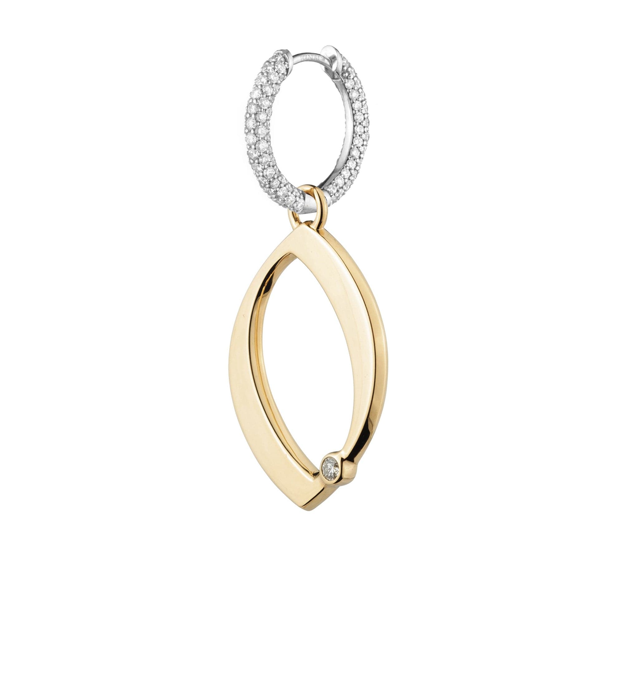 Engravable Number 0 Oversized Small Diamond Pave Chubby Hoop Earrings - Perfect for Birthdays, Anniversaries & Personalized Gifts