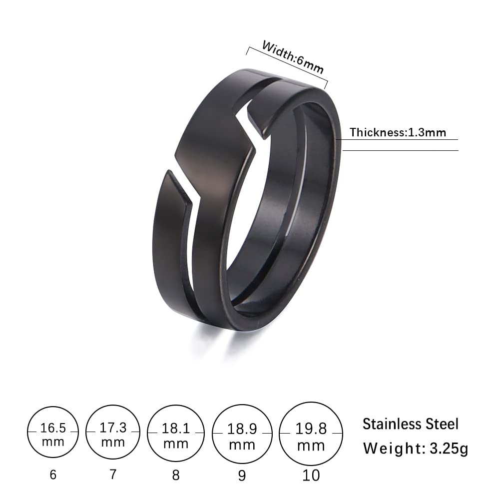 Stylish Stainless Steel Couple Rings for Men & Women - Matching Wedding Bands, Promise Rings & Romantic Gifts - Perfect for Anniversaries, Engagements & Everyday Wear
