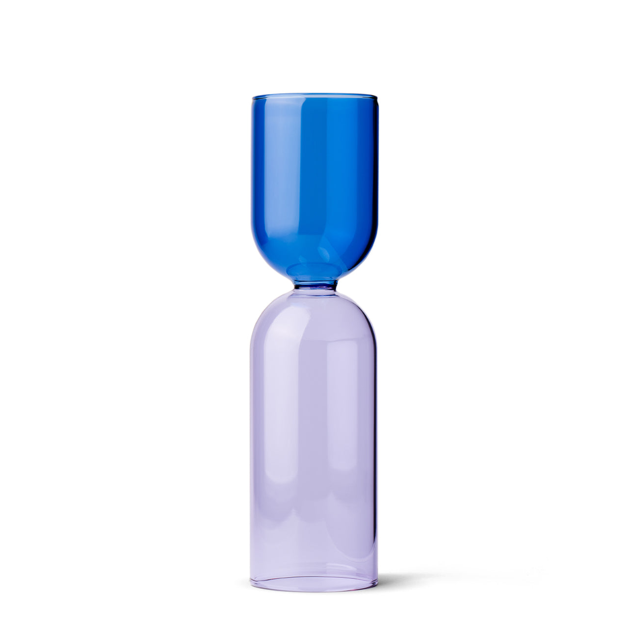 Double Bubble Glass Vase - Modern Decorative Centerpiece for Home, Wedding, and Office Decor - Perfect for Flowers, Candles, and Tabletop Display