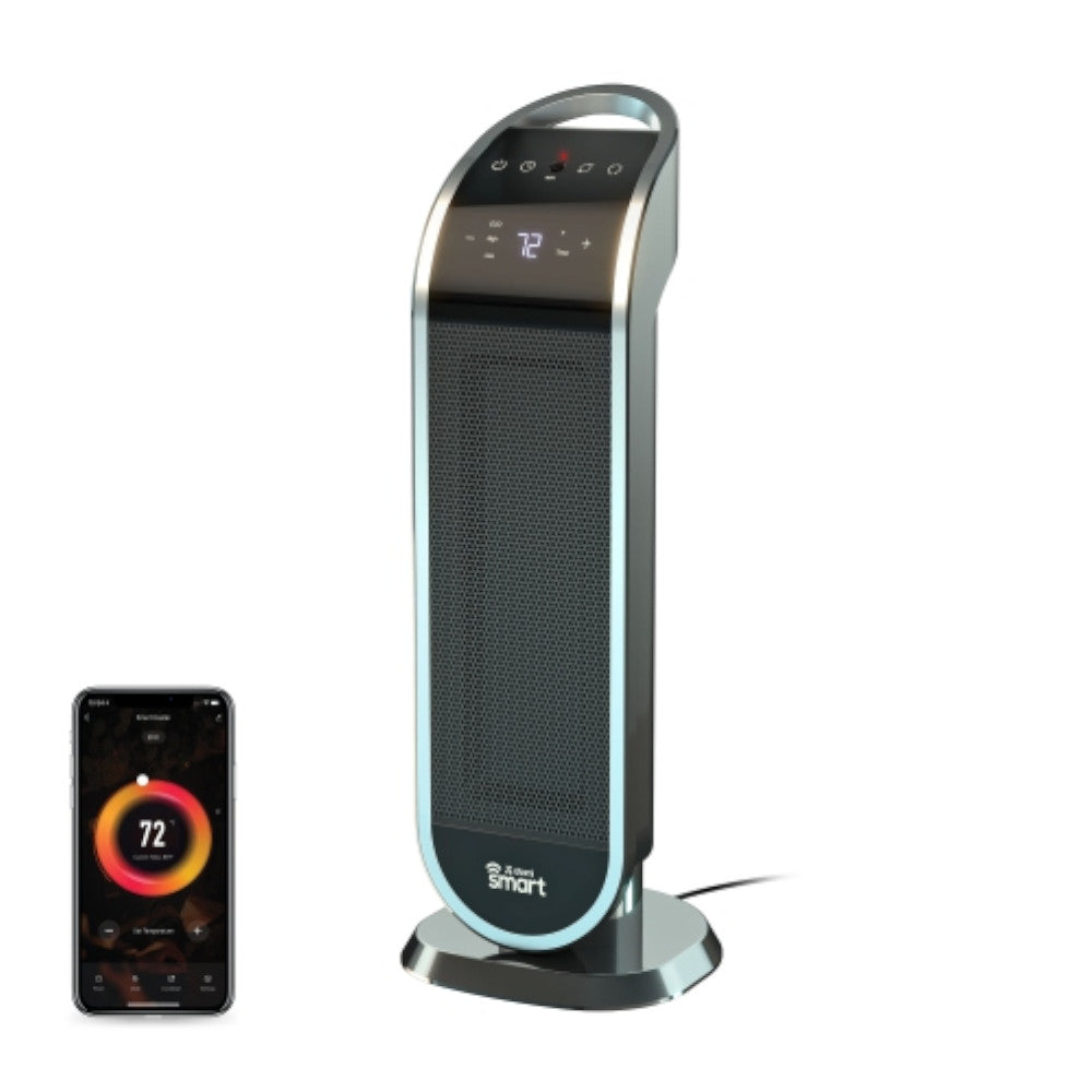ATOMI AT1513 Smart WiFi Ceramic Tower Heater with Remote Control - 1500W Fast Heating, Energy Efficient, Quiet Operation for Home & Office - Blemished Package - Perfect for Bedroom, Living Room & Workspace
