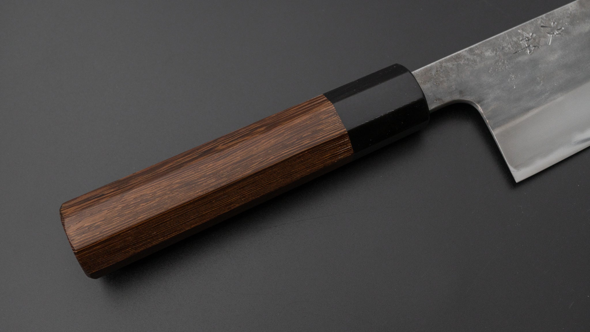 Premium Jiro Tsuchime Wa Santoku Knife 165mm - Japanese Damascus Steel Blade with Taihei Tagayasan Wood Handle (#454) - Perfect for Sushi, Vegetables & Meat Cutting in Professional Kitchens & Home Cooking