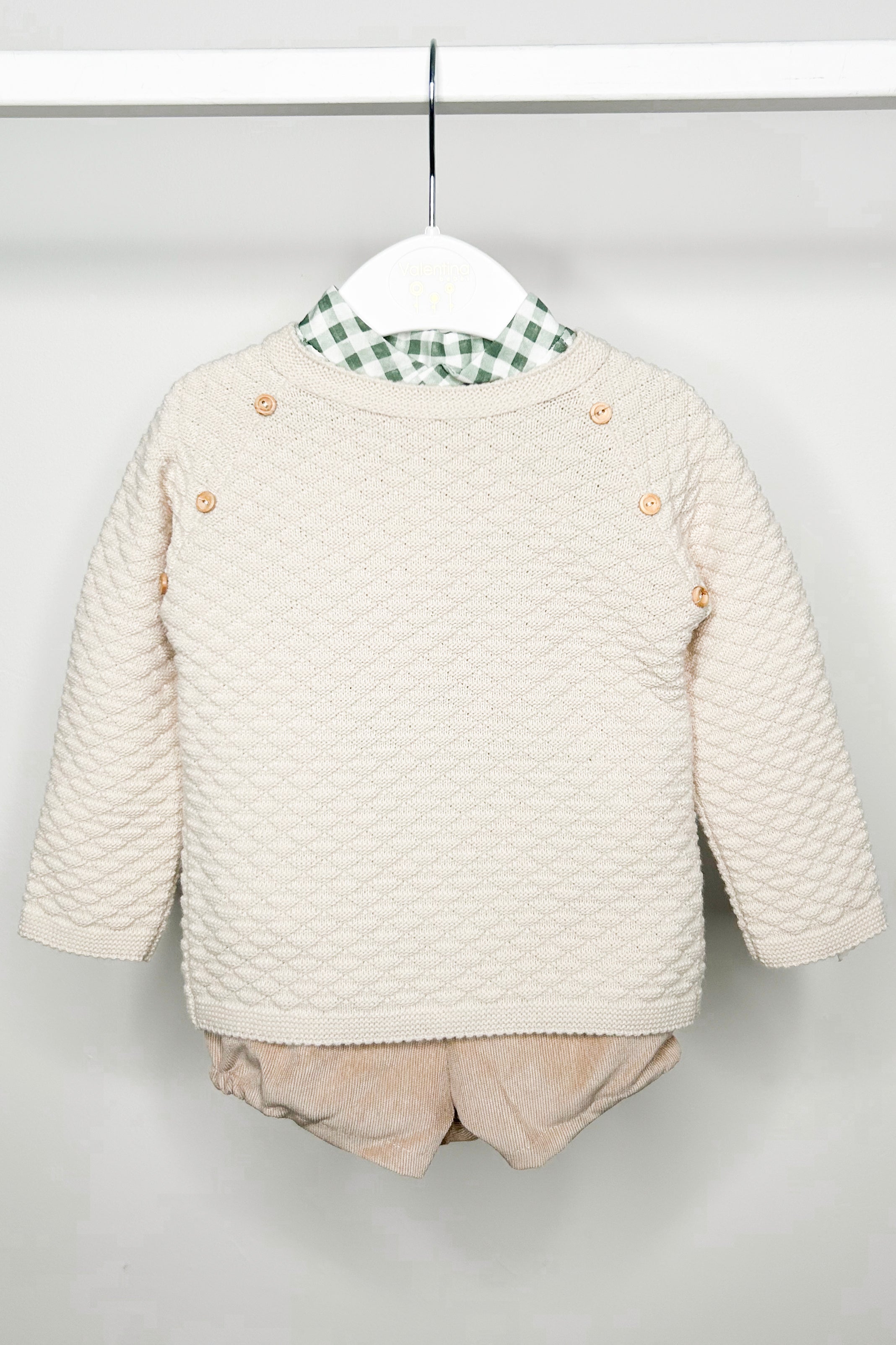 Gregory Stone Knit Jumper, Shirt & Shorts Set - Stylish Casual Outfit for Men | Perfect for Everyday Wear, Weekend Outings & Relaxation