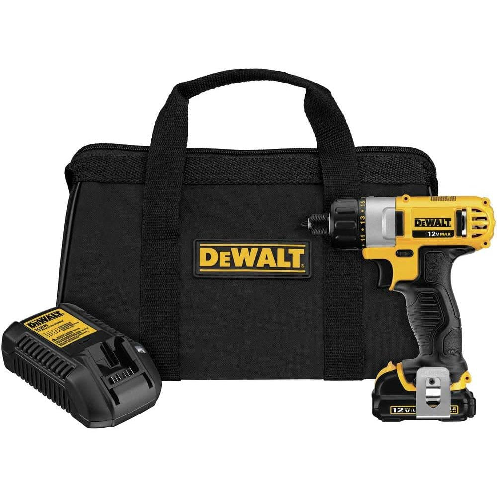 DEWALT 12V MAX Cordless Screwdriver Kit (DCF610S1) - Factory Refurbished with Warranty - Perfect for Home Repairs & DIY Projects
