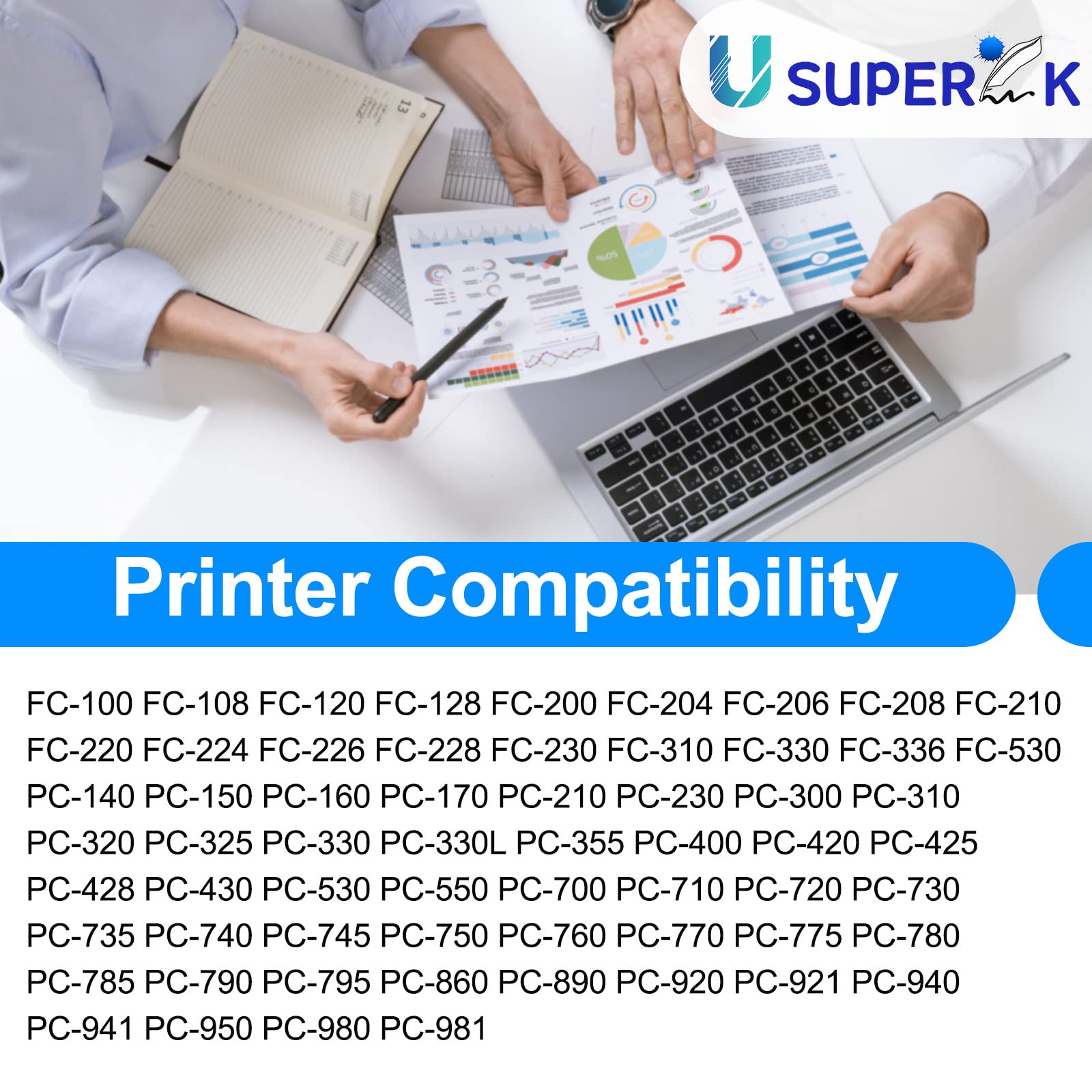 2 Pack Black Toner Cartridge Compatible for Canon E40/E30/E31/E16/E20 (1491A002AA) - Works with PC-170, PC-940, PC-795, PC-950, PC-745, PC-980 Printers & Copiers - Ideal for Office, Home & Business Printing Needs