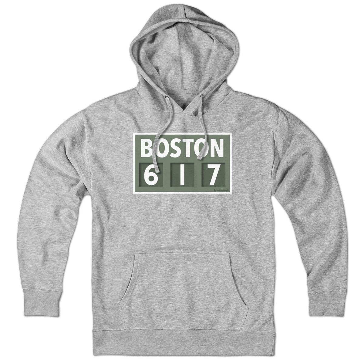 Chowdaheadz Boston 617 Scoreboard Hoodie - Unisex Pullover Sweatshirt | Soft Cotton Blend | Casual Wear & Sports Fan Apparel