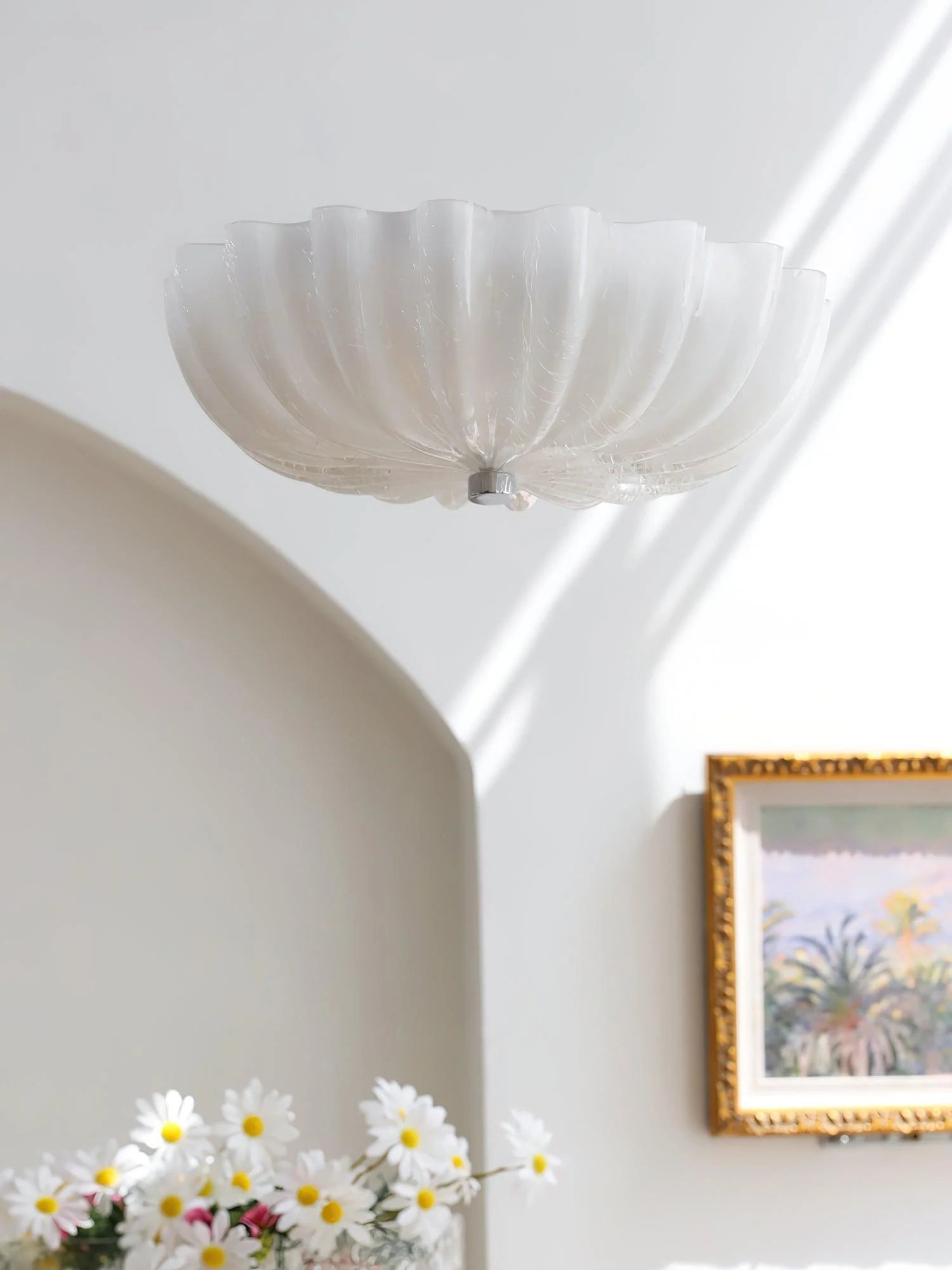 Modern Oman Glass Ceiling Light Fixture - Elegant Crystal Chandelier for Living Room, Bedroom & Dining Room Lighting - Perfect for Home Decor & Interior Design