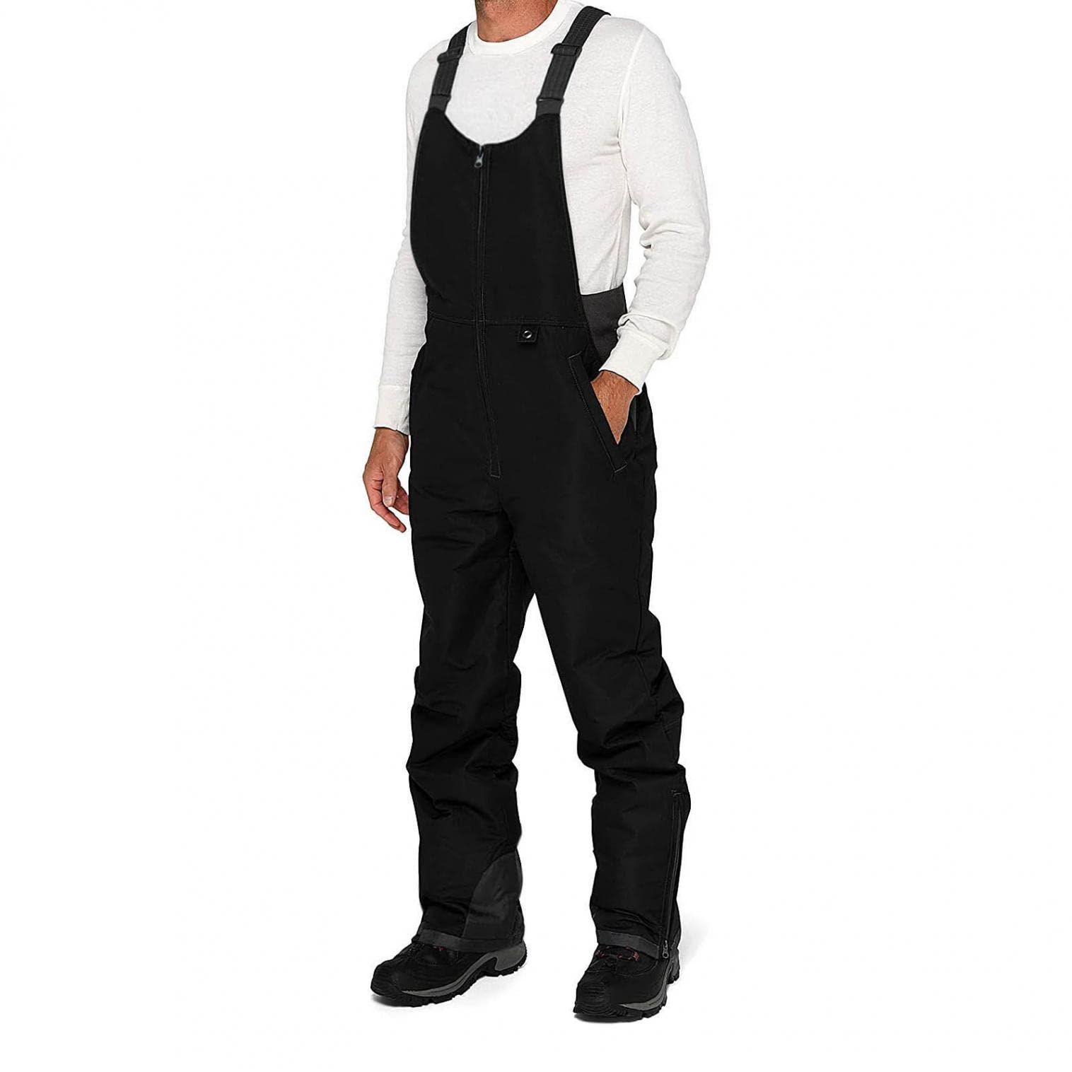 **Yistu Men's Snow Bib Overalls - Waterproof Insulated Snow Pants for Cold Weather - Skiing, Snowboarding & Winter Outdoor Activities**