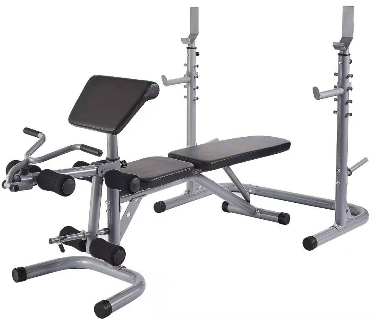 Adjustable Weight Bench for Home Gym - Incline Exercise Bench with Leg Extension & Squat Rack - Heavy Duty Workout Bench for Strength Training, Bodybuilding, and Fitness - Perfect for Home Workouts and Gym Training