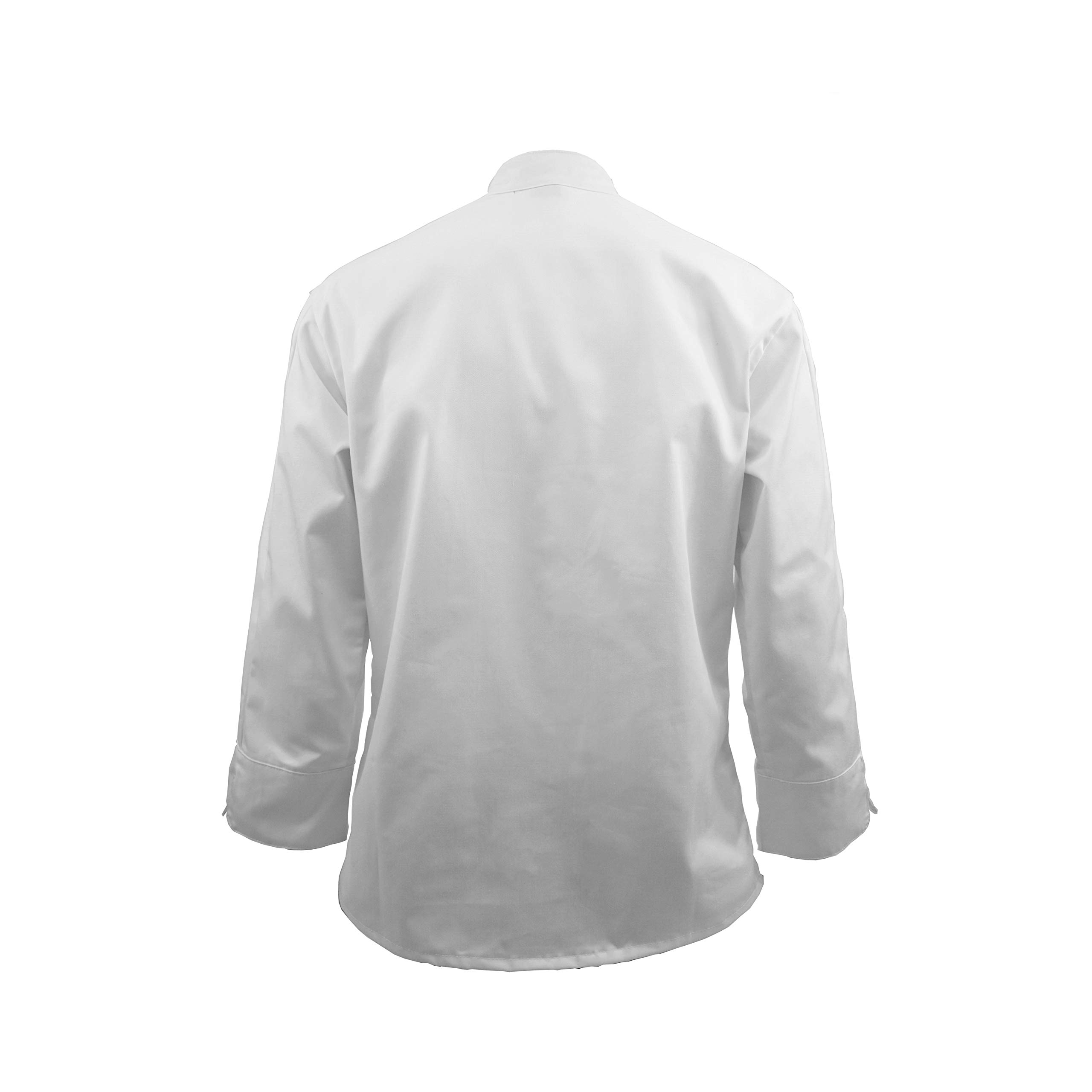 Premium Natural Cotton Chef Coat with Knot Buttons - Professional Kitchen Uniform for Chefs & Cooks - Multi-Pack Options in White - Ideal for Restaurants, Catering & Culinary Schools