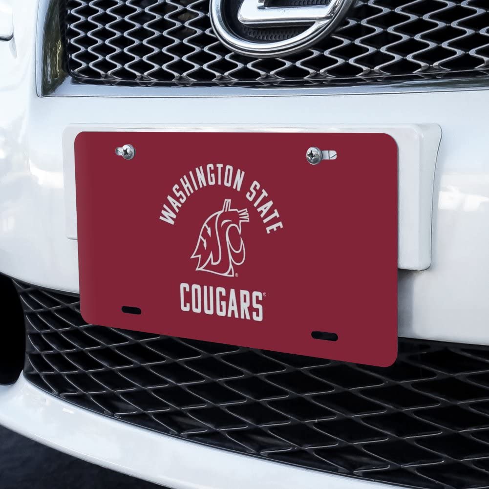 Washington State Cougar Novelty Metal Vanity License Plate - Personalized Car Decor, Gift for Cougar Fans, Tailgating & Game Day Accessories
