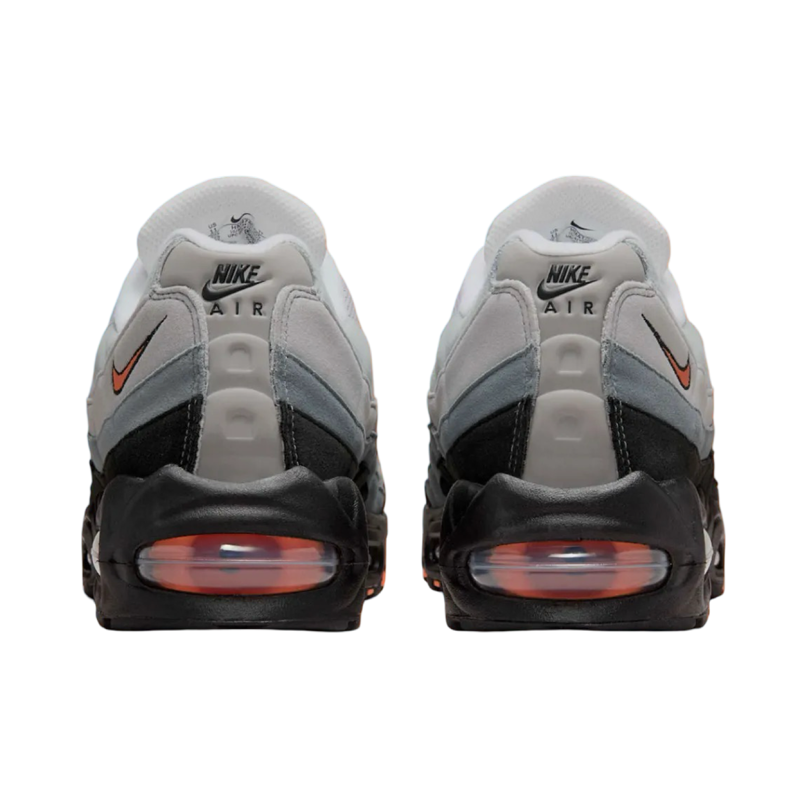 Nike Air Max 95 OG Sneakers - Black & Bright Mandarin Colorway - Men's Running Shoes for Casual Wear & Gym Workouts