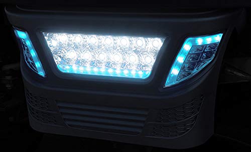 RHOX Golf Cart LED Light Bar Bumper Kit for Club Car Precedent with Accent Lights - Off-Road Lighting Upgrade for Night Driving & Trail Adventures