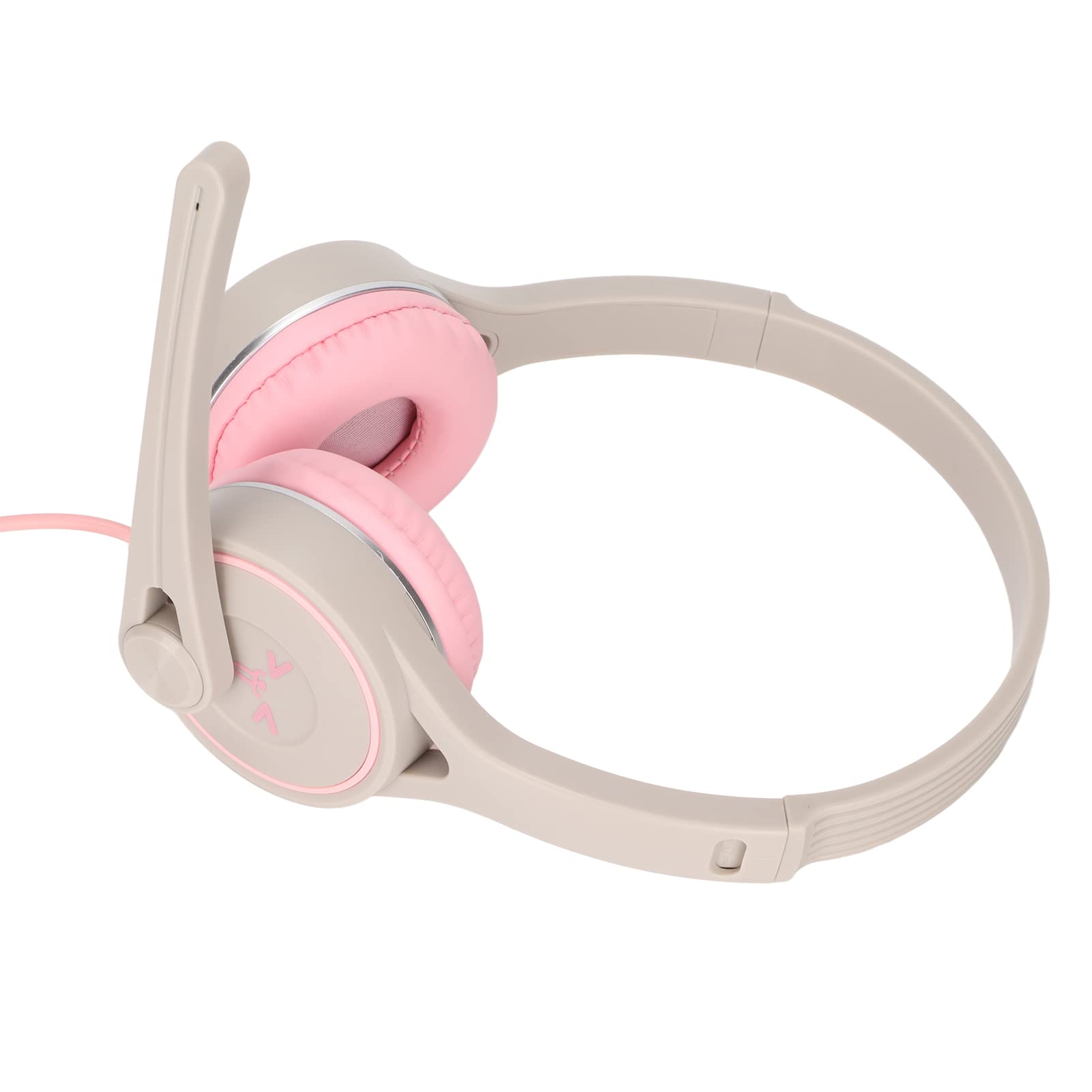 Kids Stereo Headphones with Microphone - Adjustable Over-Ear Headset for Safe Music Listening, Online Classes & Gaming - Perfect for School, Travel & Home Use