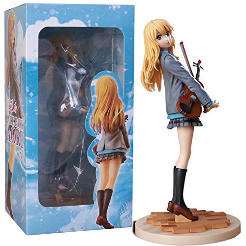 Exquisite 23CM Removable Miyazono Kaori Figure - Limited Edition Your Lie in April Anime PVC Doll for Collectors | Perfect for Display, Anime Lover Gifts & Home Decoration