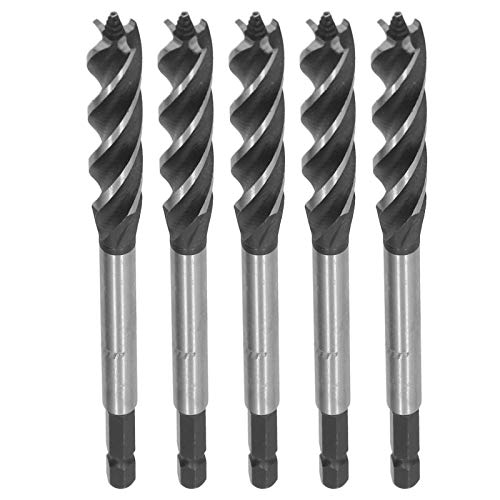 Premium Brad Point Drill Bit Set - Heat & Wear Resistant for Wood Panels, Density Boards - Perfect for Woodworking, Cabinetry, and DIY Projects