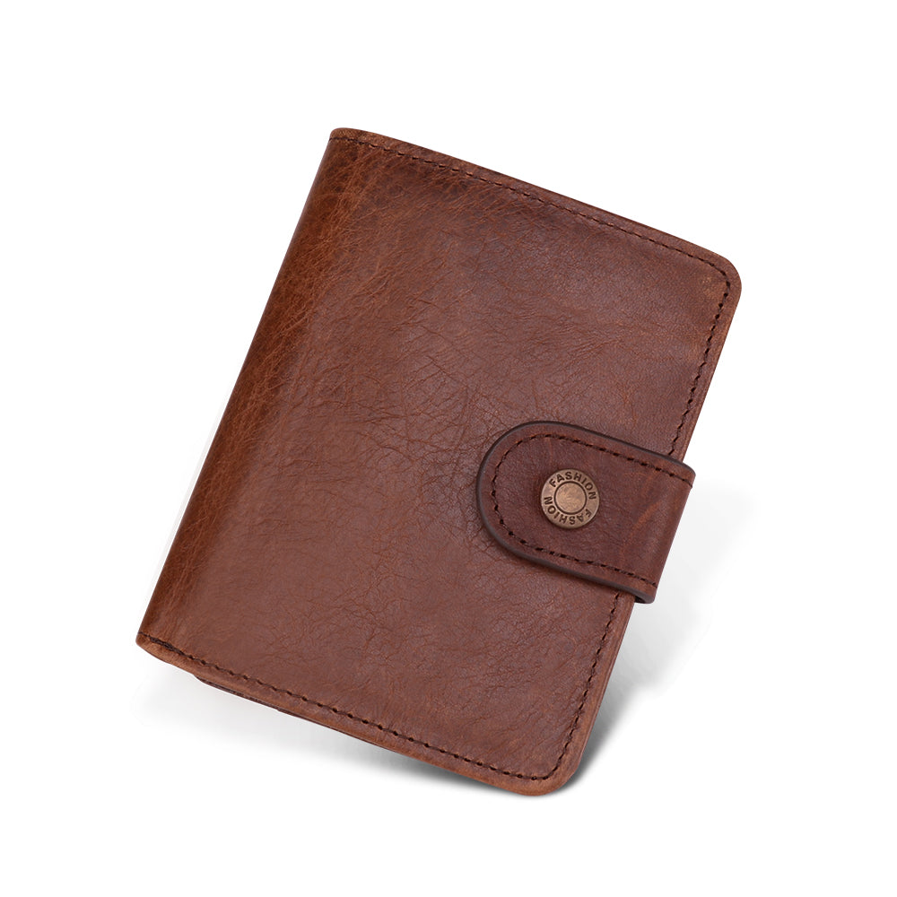 RFID Blocking Bifold Wallet for Men - Slim Leather Credit Card Holder with Money Clip - Perfect for Travel, Business & Everyday Use