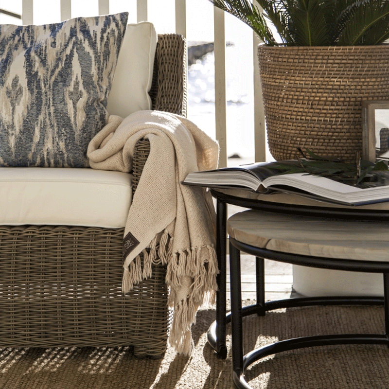 Artwood Layton Outdoor Single Seater Armchair - Waterproof Wicker Patio Chair with Cushion, Perfect for Garden, Poolside & Balcony Relaxation