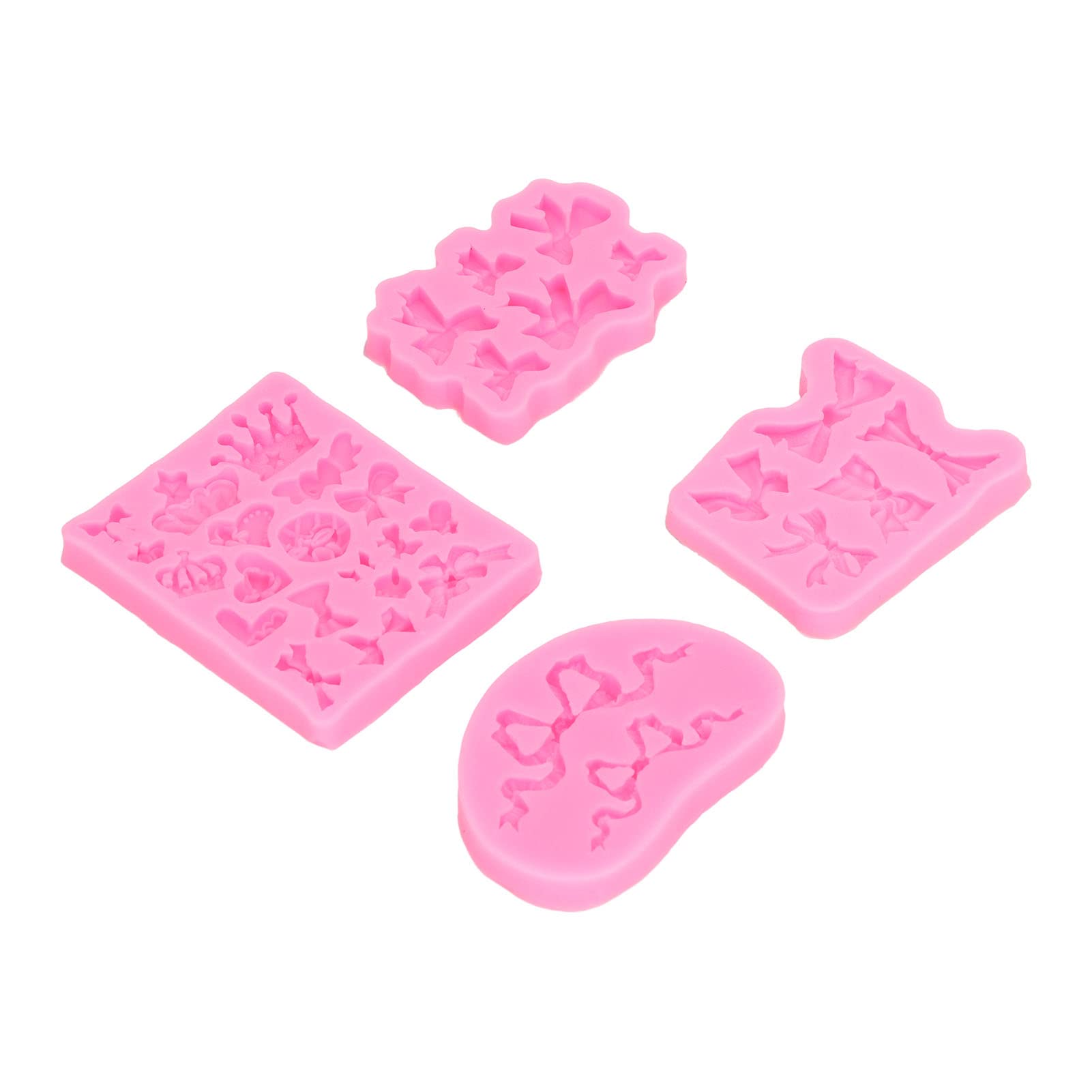 Shanrya Bowknot Silicone Molds - Non-Stick, Reusable, Soft Baking Molds for Cakes, Cupcakes & Desserts - Perfect for Home Baking, Party Treats & DIY Decorations