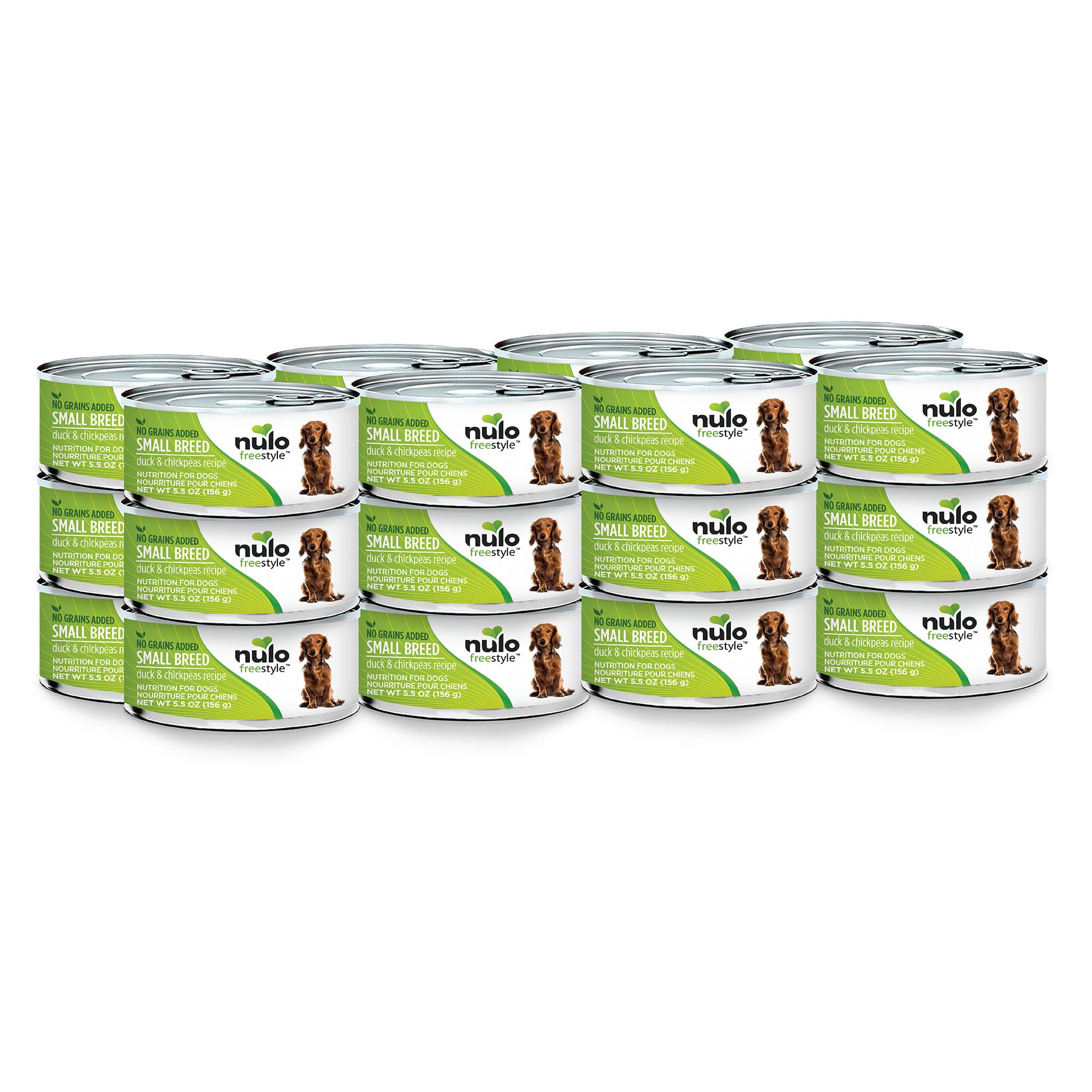 Nulo Freestyle Small Breed Adult Wet Canned Dog Food - Grain-Free, High Protein with Omega 3 & 6 for Healthy Skin & Coat - All Natural Premium Formula (5.5oz, Pack of 24) - Perfect for Small Dogs' Daily Meals & Training Treats