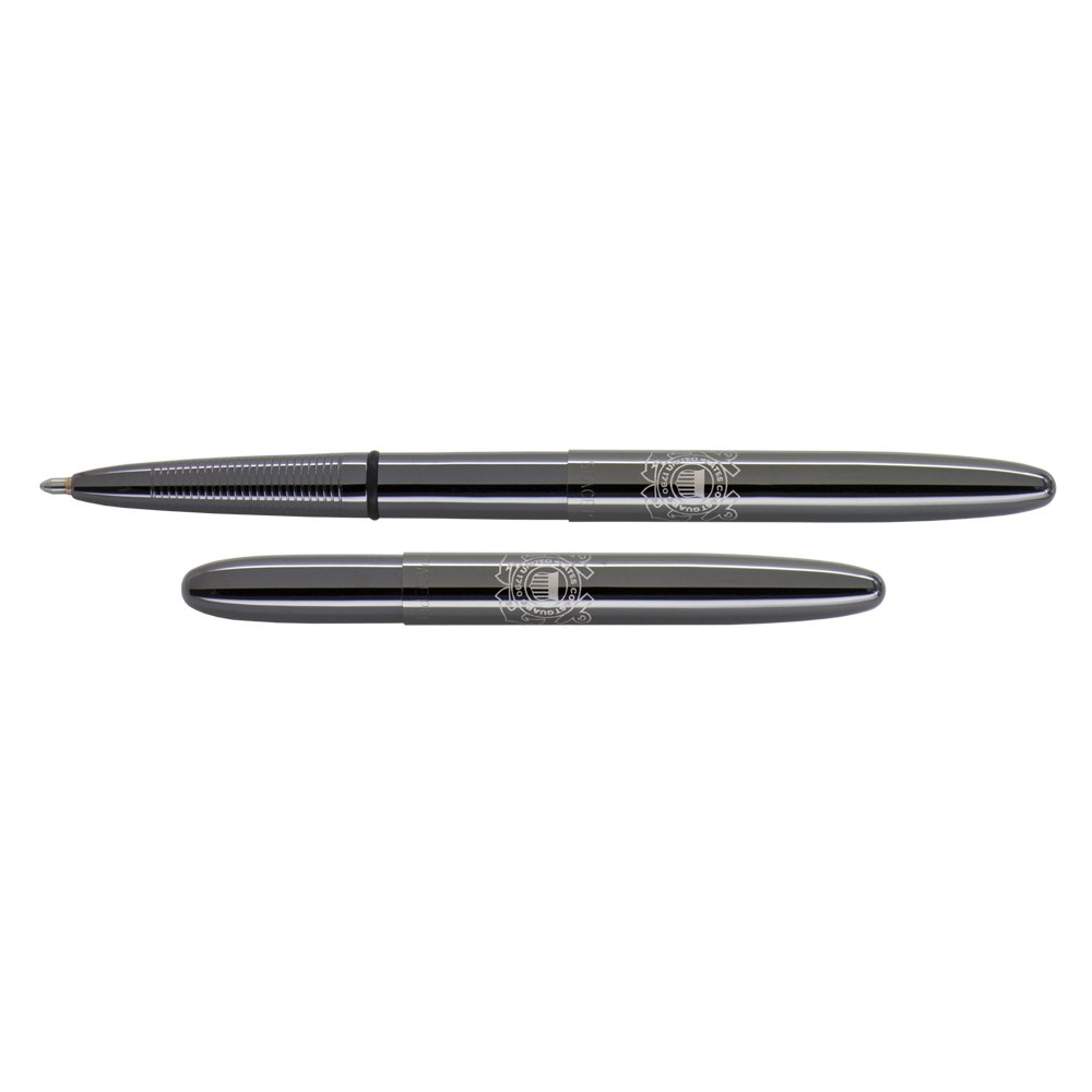 Fisher Space Pen Bullet Pen - Black Titanium with Laser Engraved U.S. Coast Guard Insignia - Premium Gift Box - Perfect for Military Gifts, Collectors & Everyday Carry (EDC)