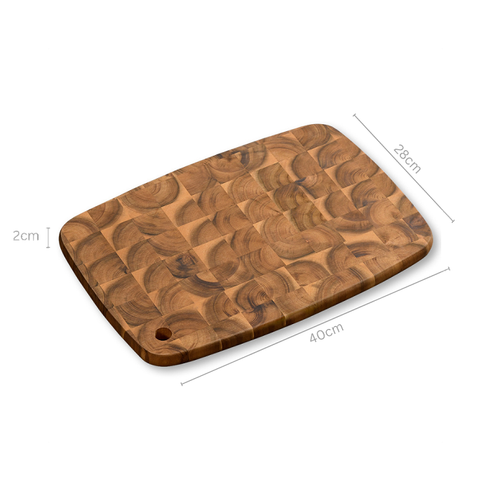 Premium Acacia Wood Cutting Board - Durable & Eco-Friendly Chopping Board for Kitchen, Meat, Vegetables - Perfect for Home Chefs & Cooking Enthusiasts