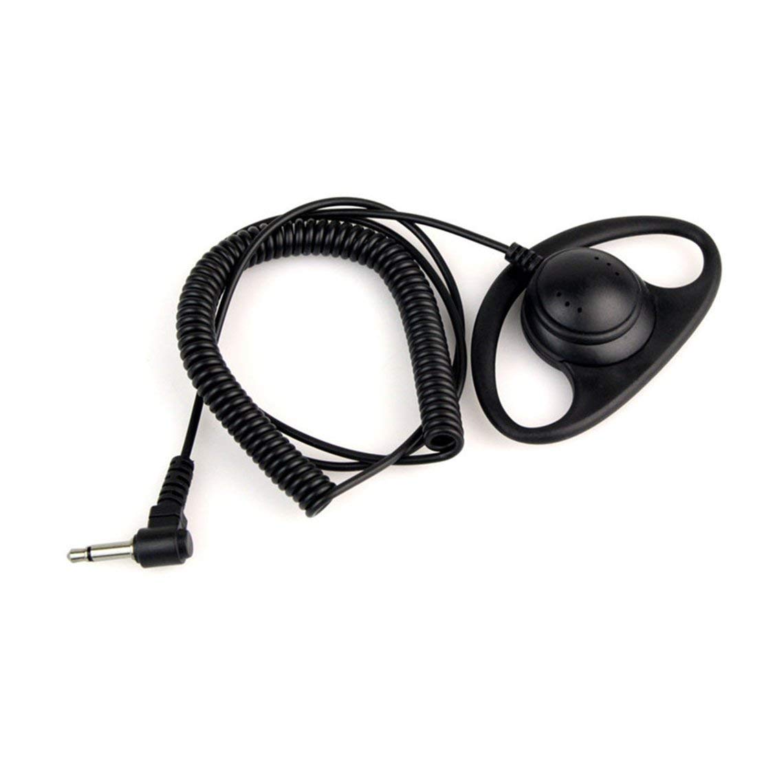 3.5mm D-Shape Earpiece Headset for Two-Way Radio Walkie Talkie - Comfortable Communication for Security, Construction & Outdoor Activities