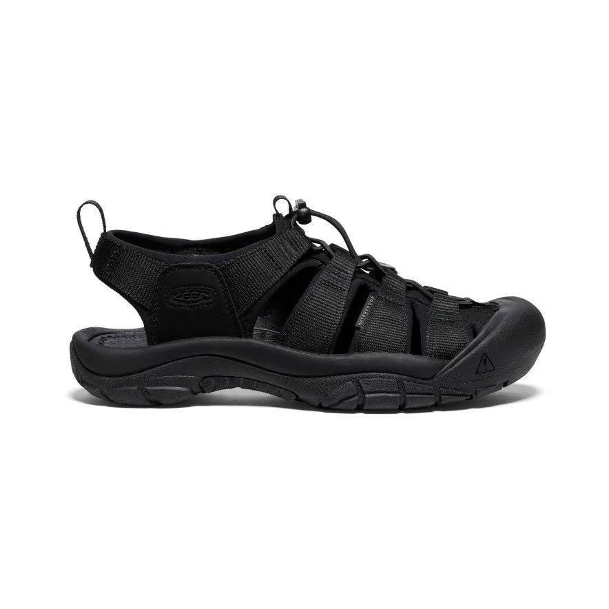 Women's Newport H2 Sandals - Triple Black Comfortable Slide Sandals for Beach, Pool, and Casual Wear