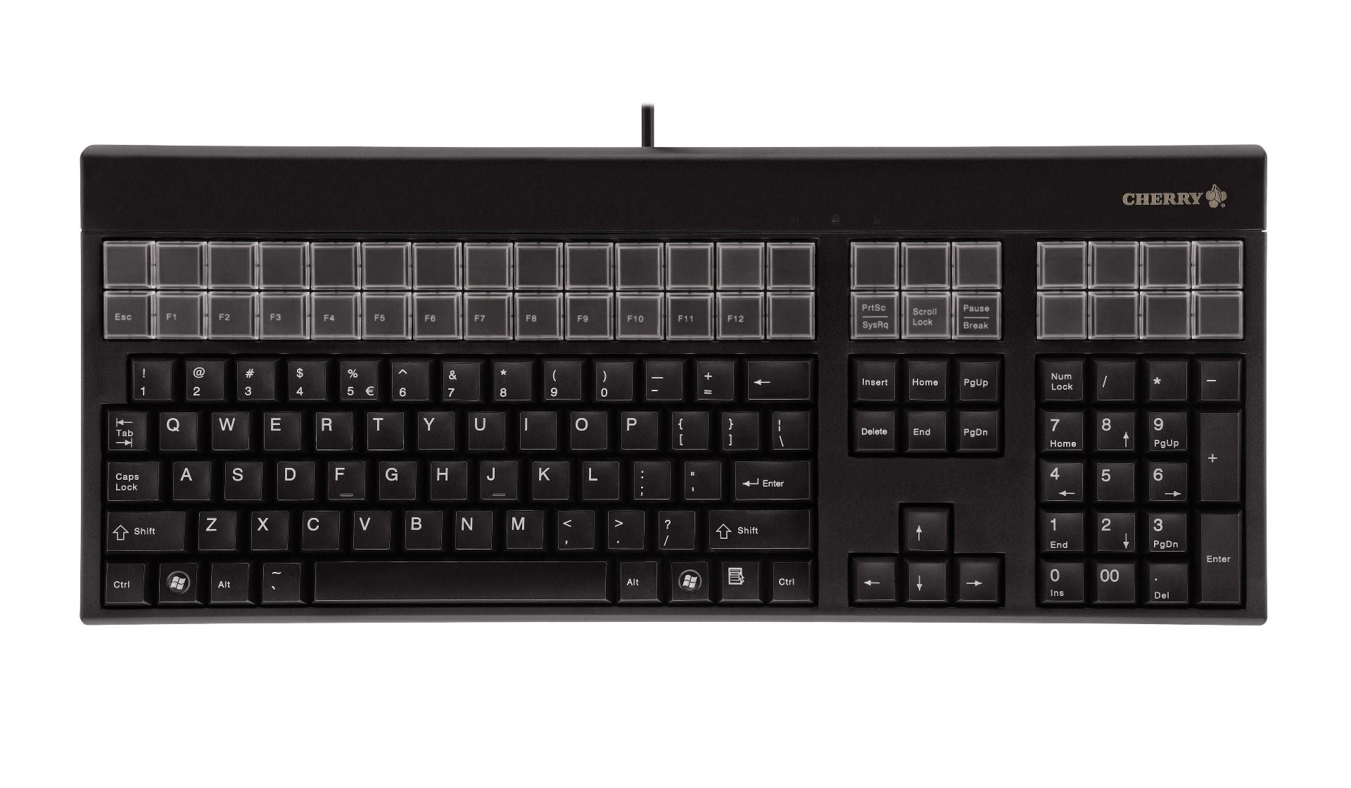 Cherry G86-71400 Full-Size Mechanical Keyboard with RGB Backlight - Wired USB Gaming Keyboard for PC, Mac, Laptop - Perfect for Typing, Coding & Gaming