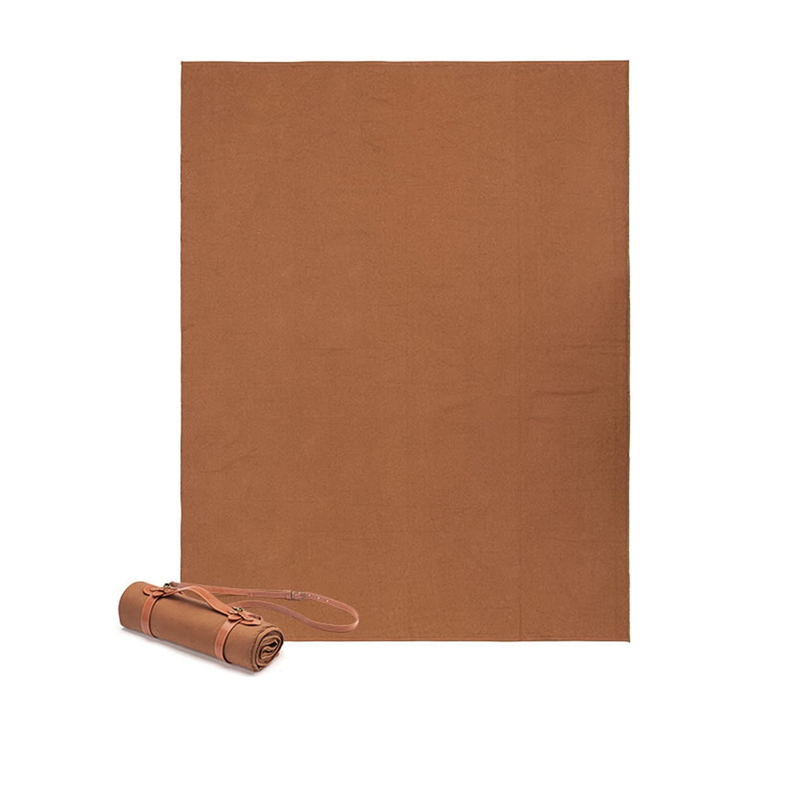 LSXLSD Waterproof Picnic Blanket - Portable Outdoor Mat for Beach, Camping, Travel & Picnics - Ultralight Foldable Ground Cover with Carry Bag - Perfect for Park, Backyard, Hiking (Brown)