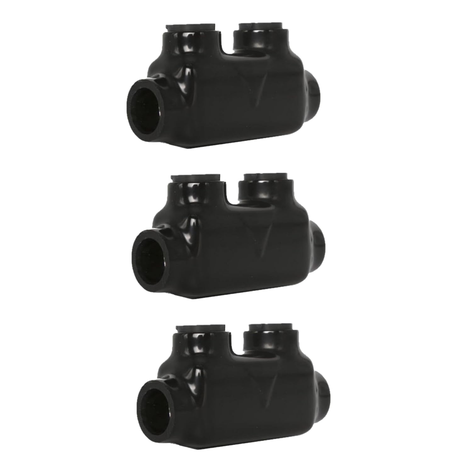 **3-Pack Insulated Splice Connector 2 Ports - 3/0-6AWG Wide Polaris Connector for Aluminum & Copper Wires (7/32