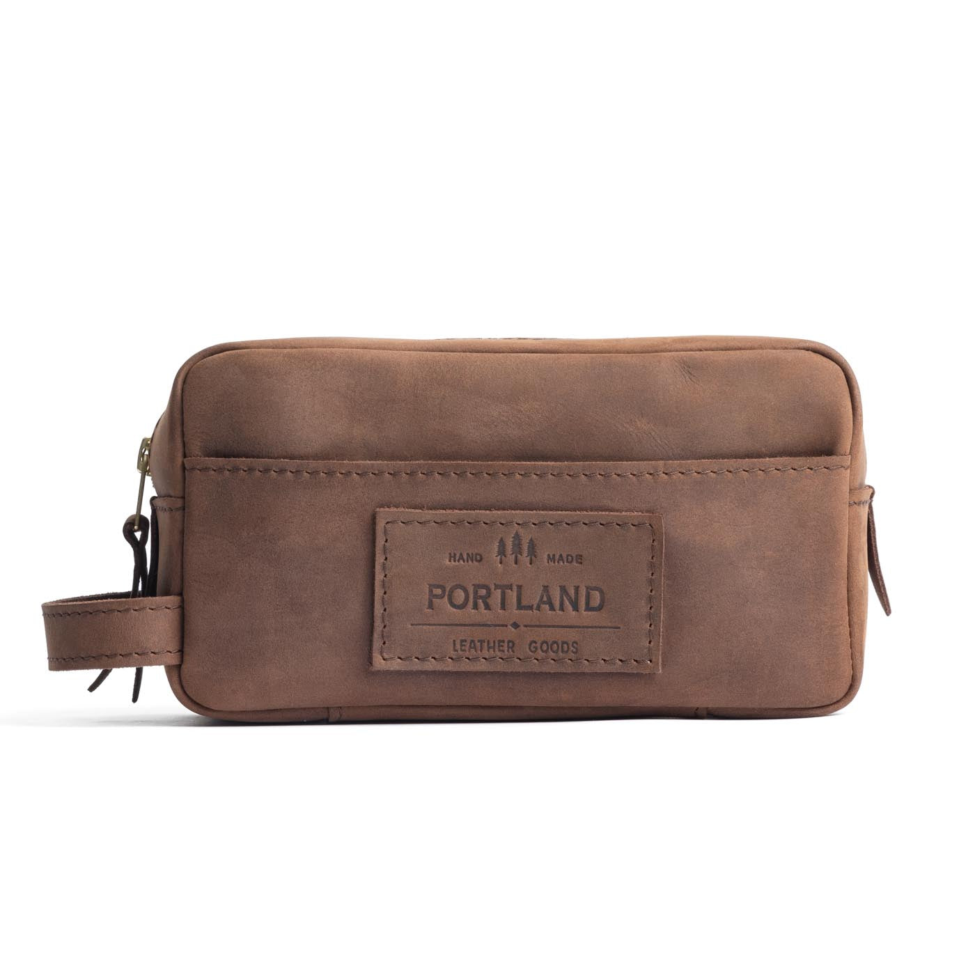 Premium Leather Dopp Kit for Men - Travel Toiletry Bag with Waterproof Lining - Perfect for Gym, Business Trips & Weekend Getaways