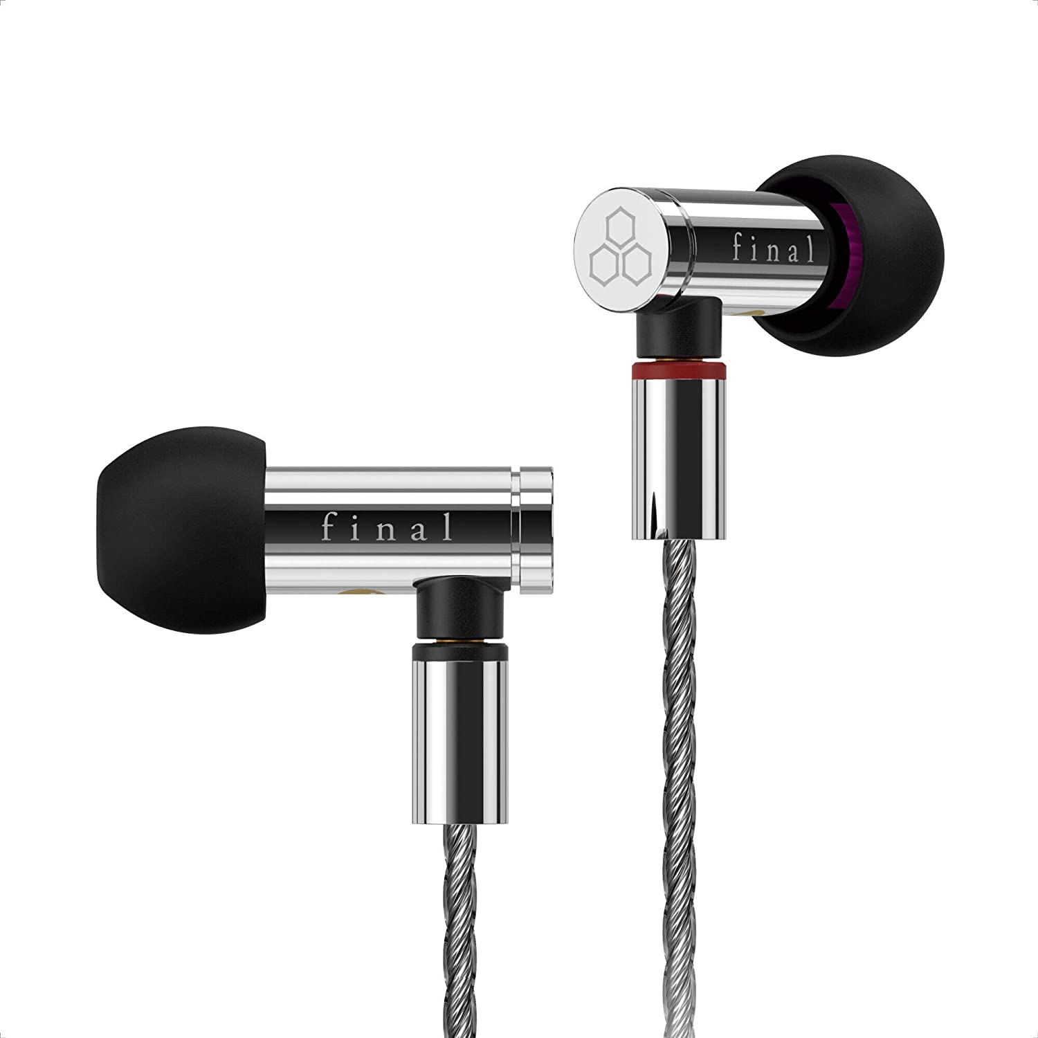 Final Audio E5000 High-Resolution In-Ear Earphones with Glow-in-the-Dark Tips - Premium Sound Quality for Audiophiles, Travel & Commuting